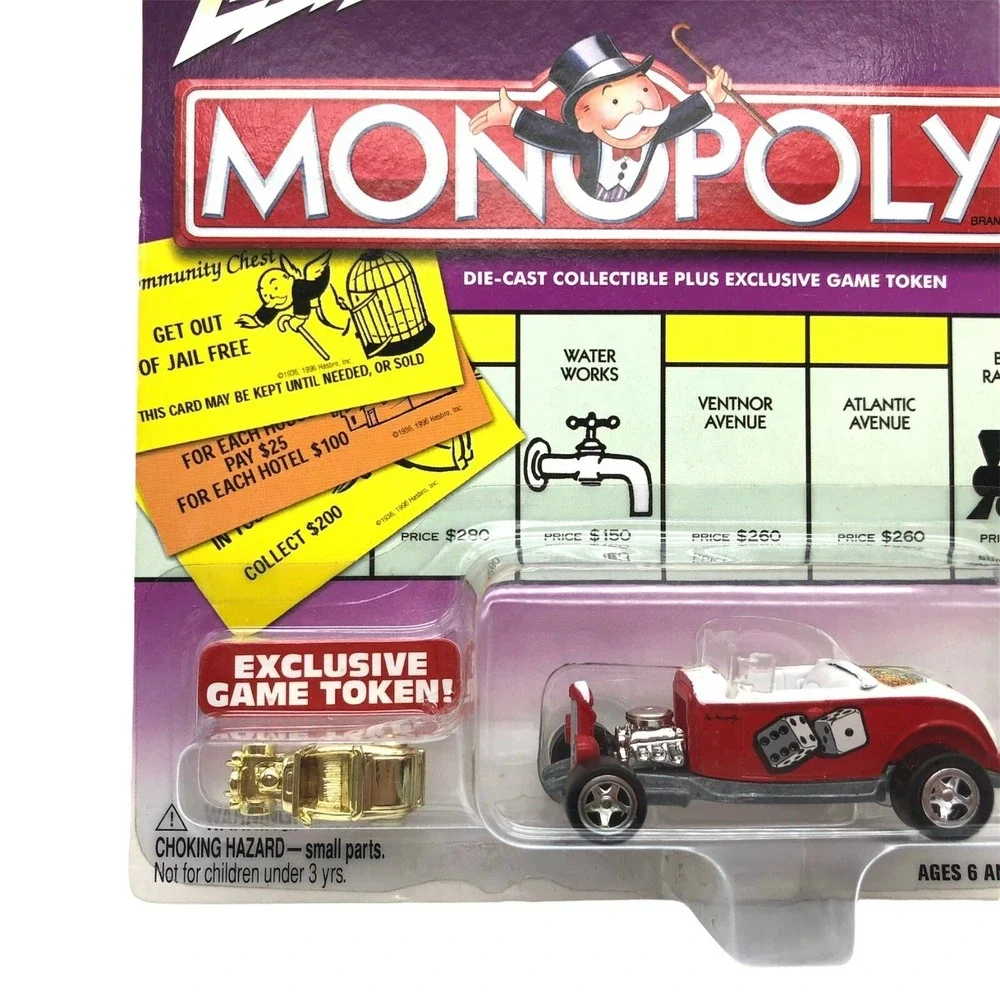Johnny Lightning‎ Monopoly Dice/Money 1932 '32 Ford Hi Boy Street Rod Car 1/64